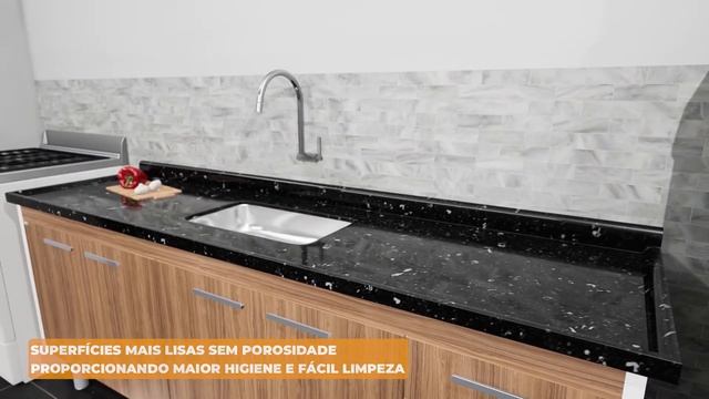 Pia Cuba em Mármore Sintético para cozinha em Aço Inox A. J. Rorato. смотреть онлайн