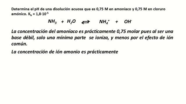 Problema de pH de una disolución reguladora amoniaco amónico смотреть онлайн