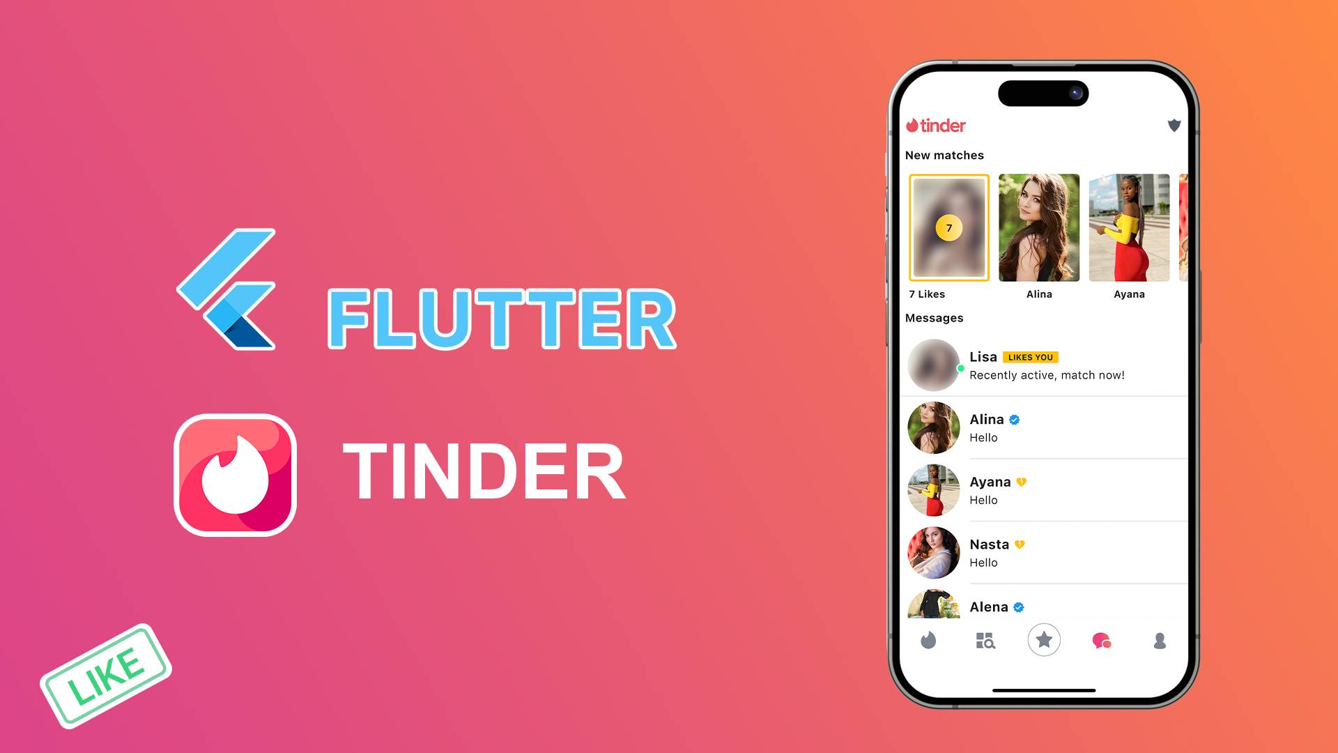 🔥 Flutter Tinder Clone - Build the Chats Screen (UI Tutorial) смотреть онлайн