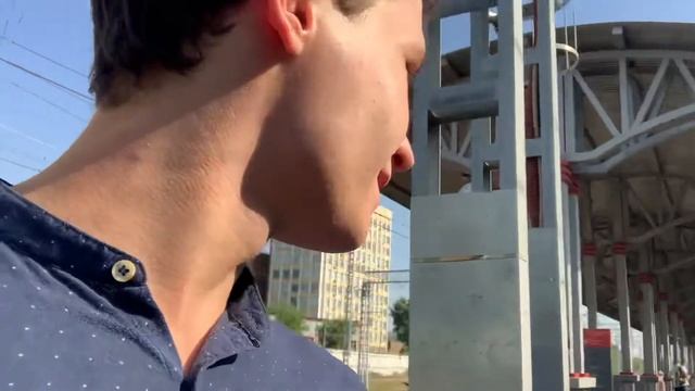 Russian Railway Station Of Electric Suburban Trains