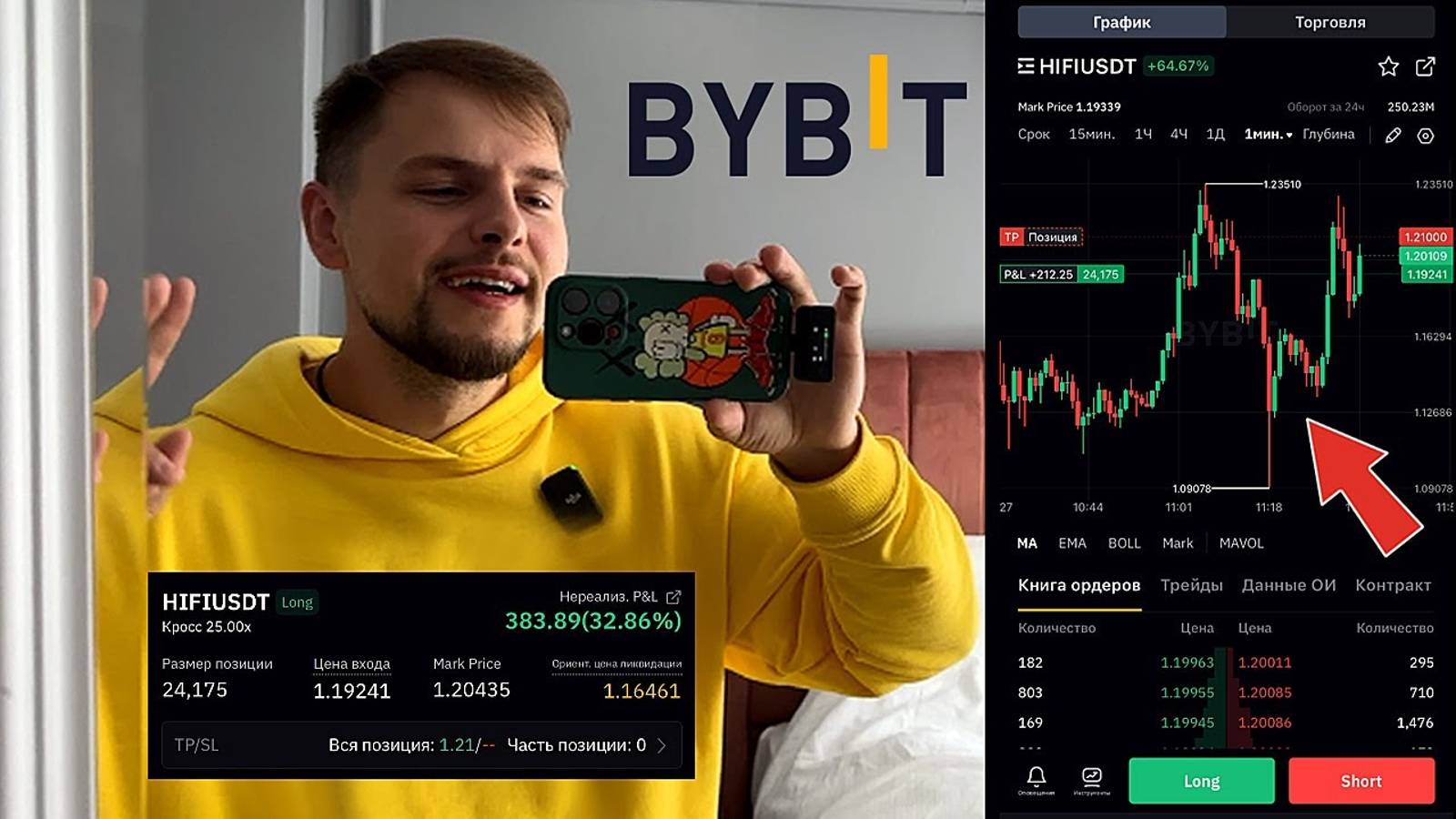 Зарабатываю на САМОЛЕТ и ОТЕЛЬ за 10 минут! Трейдинг на ByBit! Торговля, Криптовалюта, Фьючерсы смотреть онлайн