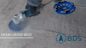 Шлифовка бетона алмазной чашкой DIAM GRIND на УШМ | «Бел Ди-Стар»