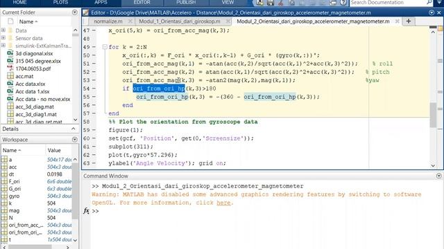 Penentuan Attitude dan Heading dari Data Sensor Akselerometer dan Magnetometer menggunakan Matlab смотреть онлайн