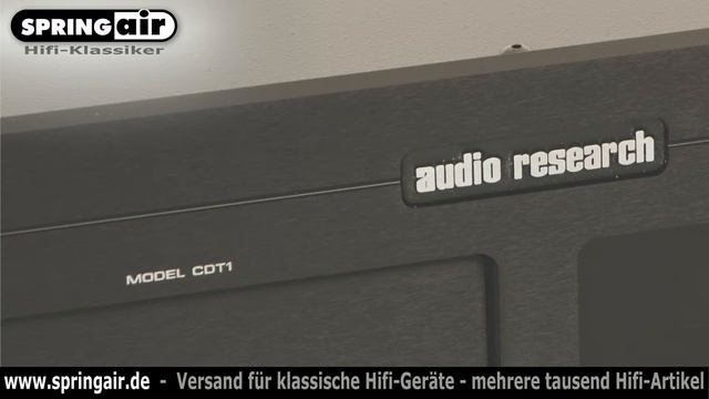 Audio Research CDT 1 präsentiert von springair.de смотреть онлайн
