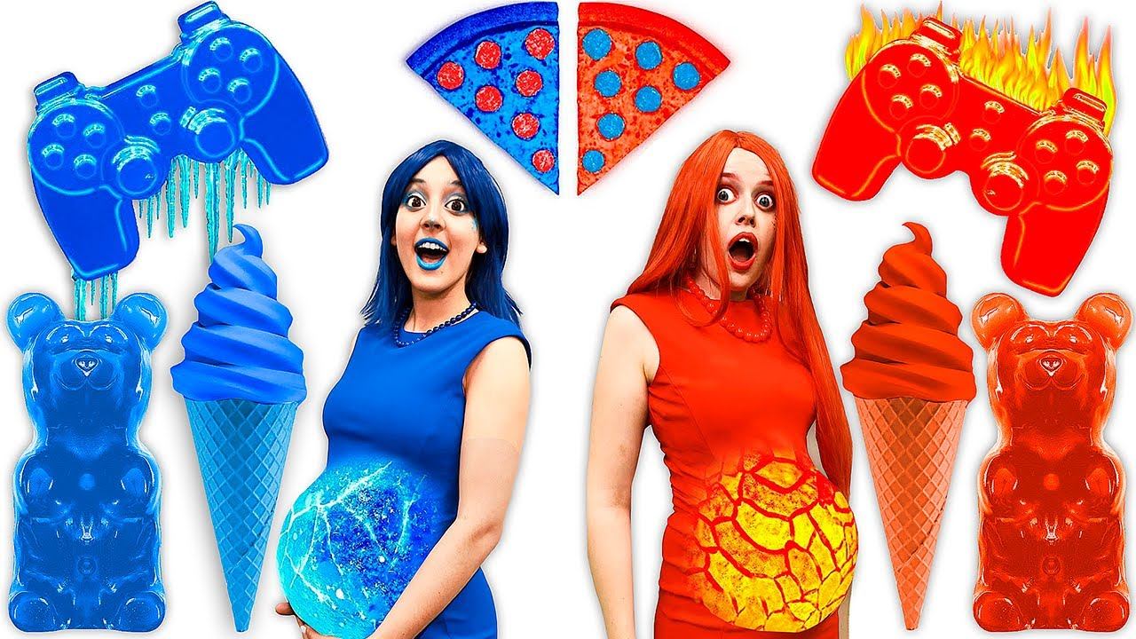 Холодная Vs Горячая беременная челлендж!