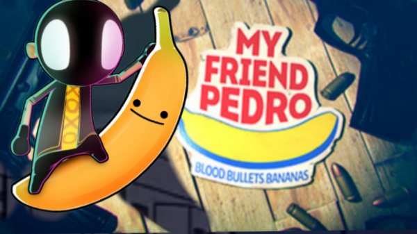 До чего мир докатился, что теперь с бананом дружем и разговариваем. Игра My Friend Pedro.