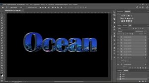 Как сделать объёмный текст  в фотошопе.