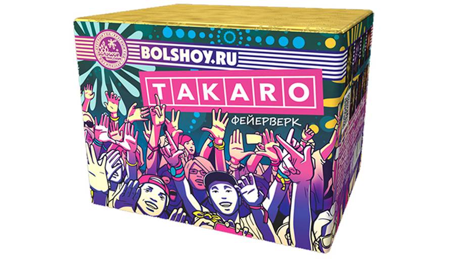 Фейерверк СХ520036 Такаро 36 залпов, калибр 0,8" смотреть онлайн