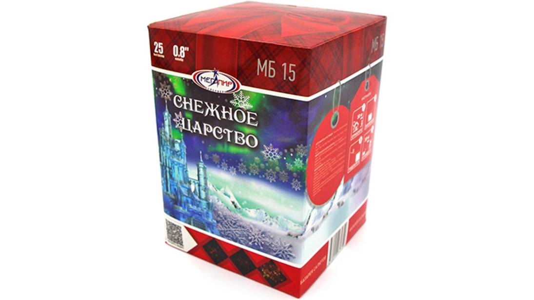 Фейерверк МБ15 Снежное Царство 25 залпов, калибр 0,8" смотреть онлайн