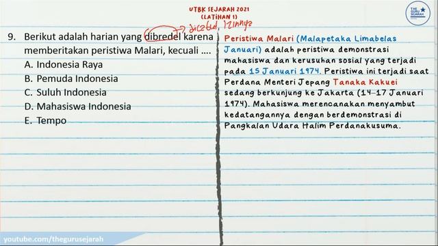 SOAL UTBK TKA SOSHUM SEJARAH смотреть онлайн