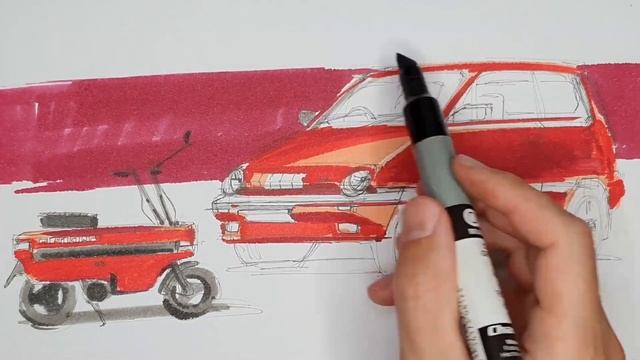 Let's sketch with markers - HONDA CITY & MOTOCOMPO **2021** смотреть онлайн