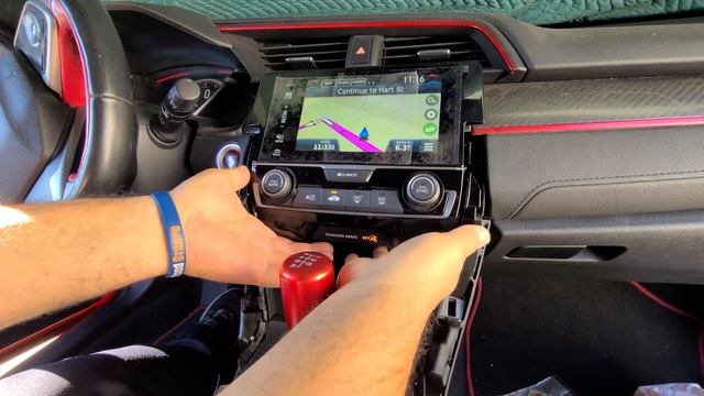 How to Remove Radio / Navigation / Display from Honda Civic 2018 for Repair. смотреть онлайн