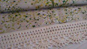 Ажурная кайма крючком . Подробный мк .