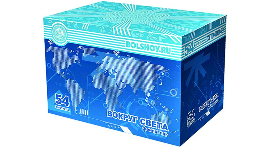 Фейерверк СЛ120036 Вокруг света 54 залпов, калибр 1,25" смотреть онлайн