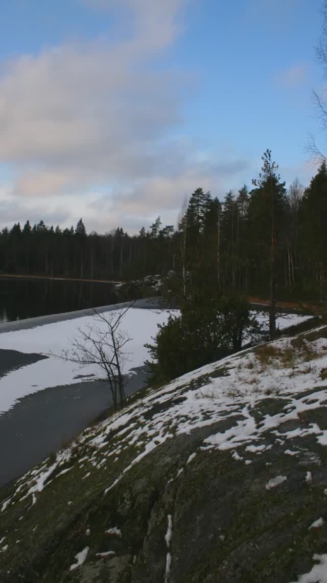 Карельский перешеек 2007. Ястребиное озеро. Лед. Ноябрь 2007г.mp4 смотреть онлайн