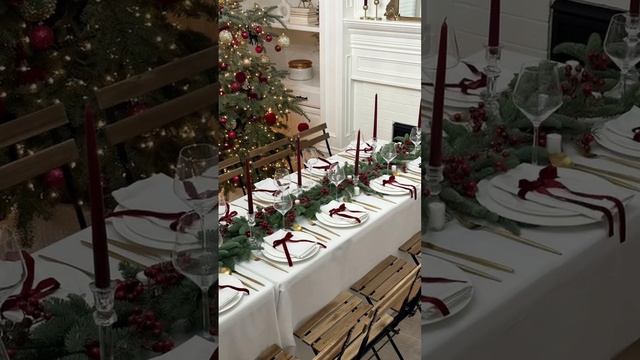 Как украсить новогодний стол🎄