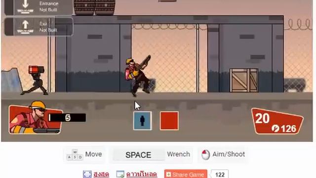 sentry fortress:เกม TF2 แบบ 2D смотреть онлайн