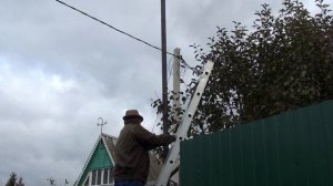 Решено установить видеонаблюдение на дачном участке// Начало монтажа кабелей под видеонаблюдение