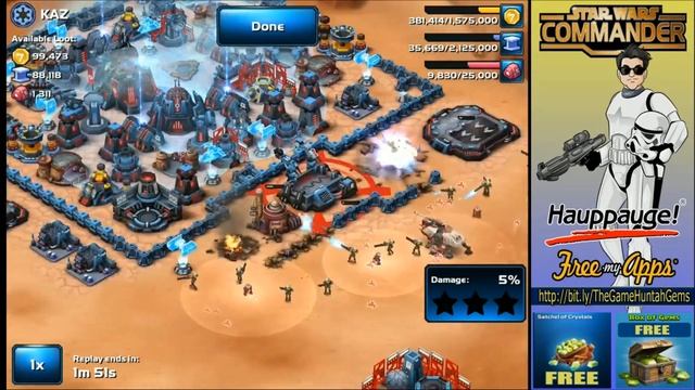 Star Wars Commander Empire #101 - Headquarters 9 DEFENSE смотреть онлайн