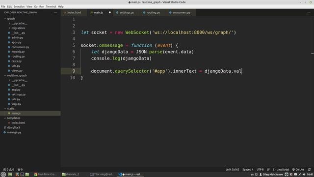 #2 Django Channels + Chart.js: График в реальном времени смотреть онлайн