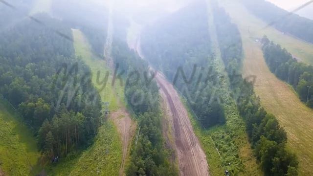 Russia, Krasnoyarsk. FUNPARK BOBROVY LOG ALL SEASON SPORTS AND ENTRETAINMENT PARK, From Drone смотреть онлайн