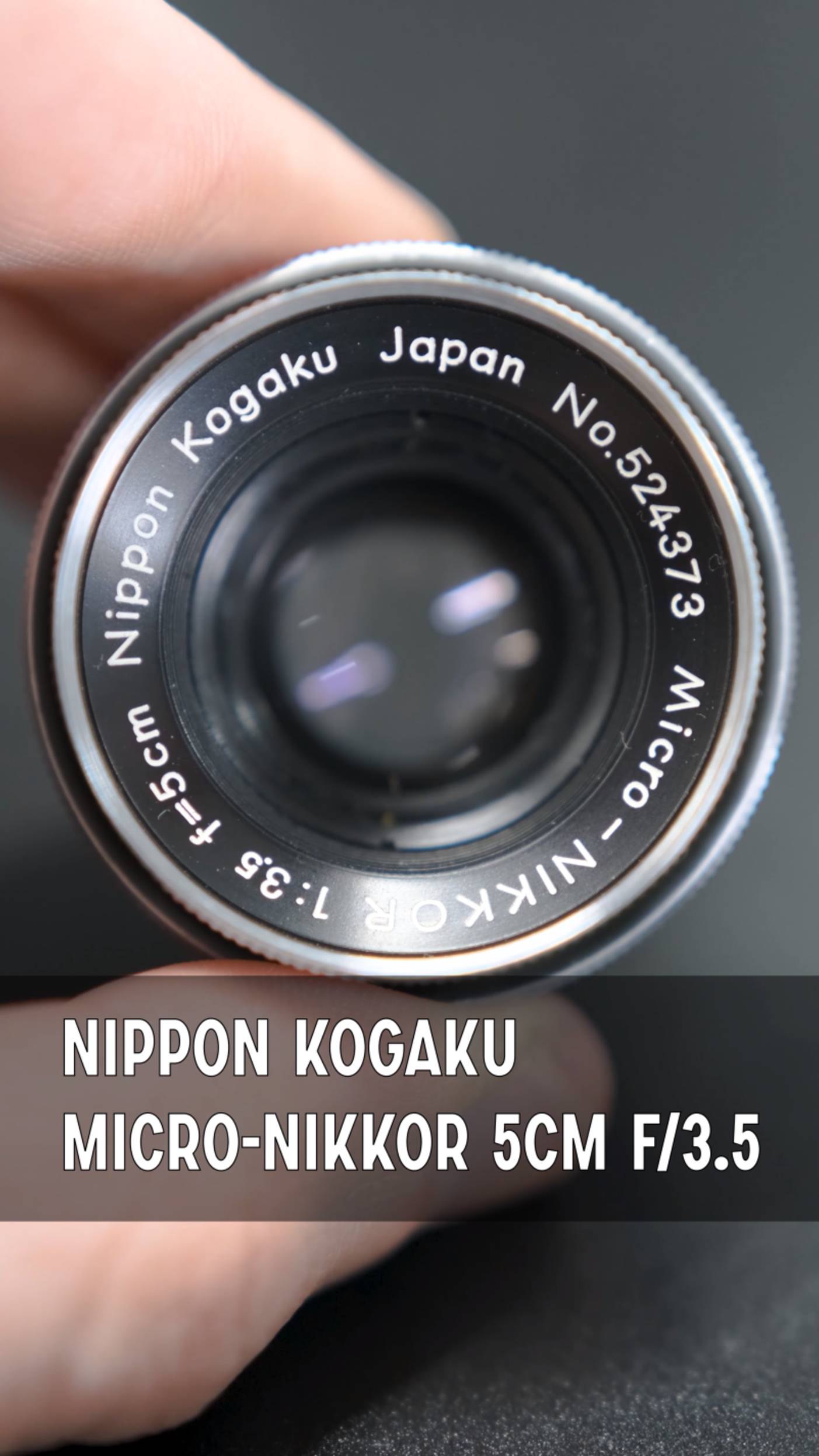 Nippon Kogaku Micro-Nikkor 5cm f/3.5