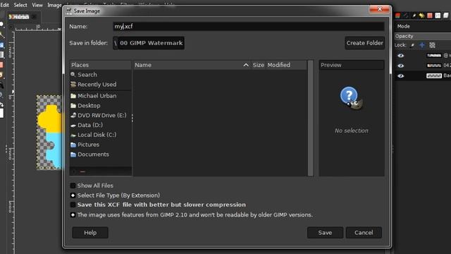 How To Add a Graphic Watermark in GIMP смотреть онлайн