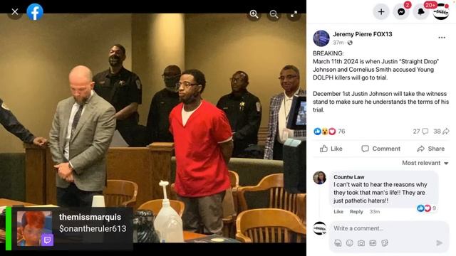 🔥🔥🧨#live #youngdolph killers trial set for #march 11 2024 #live in court #onantvNews смотреть онлайн