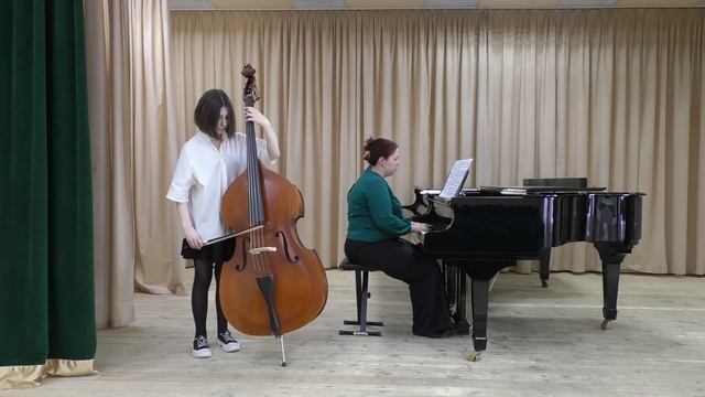 Н. Бакланова "Романс" исп. Цвыгун Ника 14 лет (контрабас) смотреть онлайн