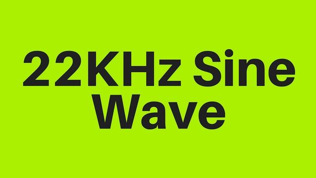 22 KHz | 22000Hz Sine Wave Sound Frequency Tone смотреть онлайн