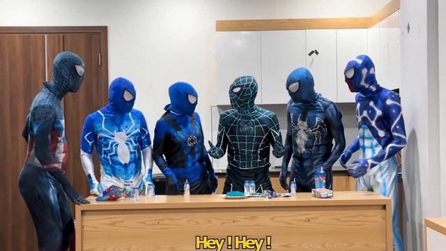 PRO 6 SPIDER-MAN Bros || Have Something BLUE Color Very Special For You ( Funny Battle Mini-Games ) смотреть онлайн