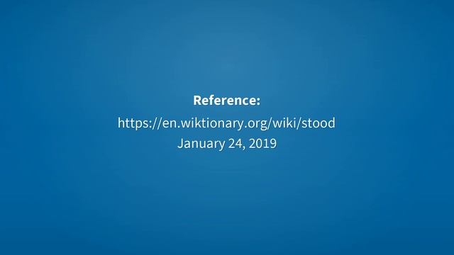 Stood | Meaning of stood смотреть онлайн