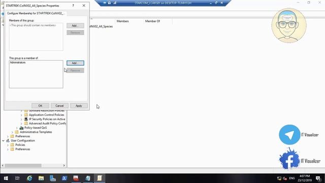 15-Add GPO To Add IT OU Admins To OU workstations Local Admins&Restrict Users Access GPO part 1 (EN смотреть онлайн