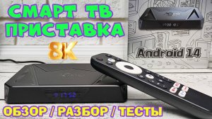 Смарт тв приставка X96Q PRO PLUS 8К ОБЗОР