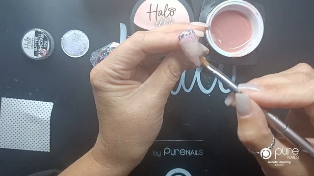 Glitter Fade Nails using Halo Elite Hard Gel | Pure Nails смотреть онлайн