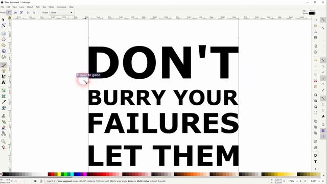 Create a simple text poster design in Inkscape смотреть онлайн
