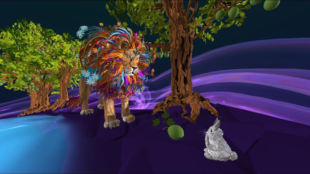The Timid Hare and the Flight of the Beasts. Jataka Tale [2/8] Illustrated in Virtual Reality смотреть онлайн