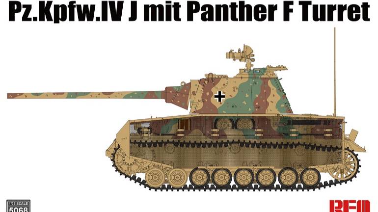 Распаковка Rye Field Model 1 35 RM-5068 Pz.Kpfw.IV Ausf.J Mit Panther F Turret