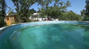 ОТКРЫЛИ СЕЗОН КУПАНИЯ / Моё второе испытание / Чем чистили воду в бассейне (в конце) 22 июня 2021 г.