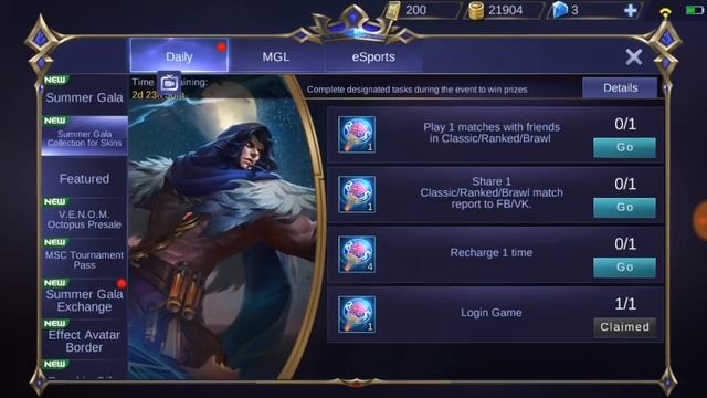 June 8 2019 free skin Mobile legends bang bang смотреть онлайн