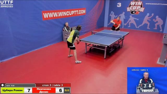 Цубера Роман 3-2 Немченко Денис Турнир Восток 5 WINCUP 10.04.21 ПрямаяТрансляция Зал3 смотреть онлайн