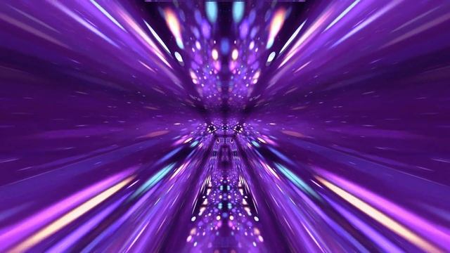 Futuristic Tunnel 3D FLYING Neon Sci-Fi Lights Glow Background Wallpaper | 4K Relaxing Screensaver