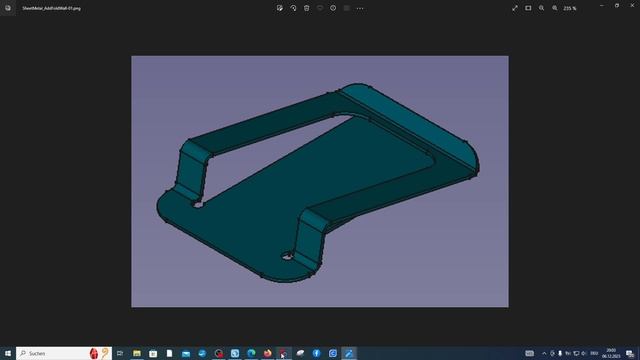 FreeCAD.#40. Верстак "Sheet Metal" Часть 3. Листовая деталь и развертка. Инструмент "Сгиб" смотреть онлайн
