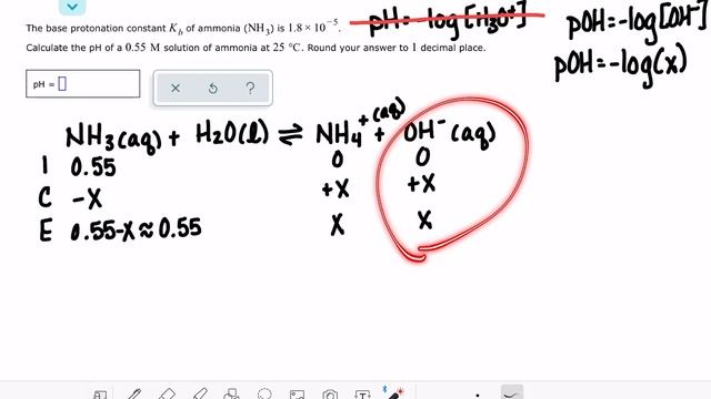 ALEKS: Calculating the pH of a weak base solution смотреть онлайн