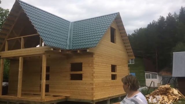 Отзыв о брусовом доме под усадку из Костромы - ЭкоХат смотреть онлайн