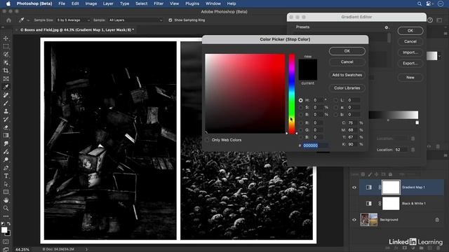 14-04 - Converting to B&W and color toning with Gradient Maps смотреть онлайн