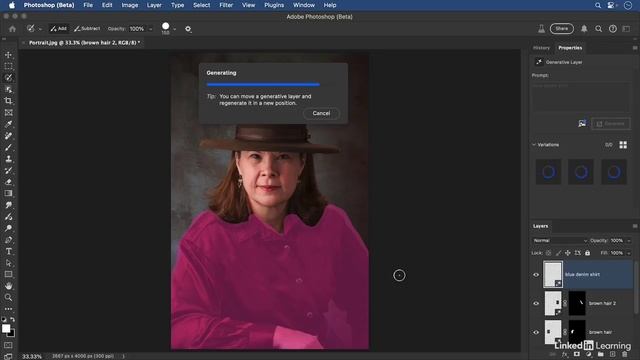 12-05 - Seamlessly blend photos using Generative Fill смотреть онлайн
