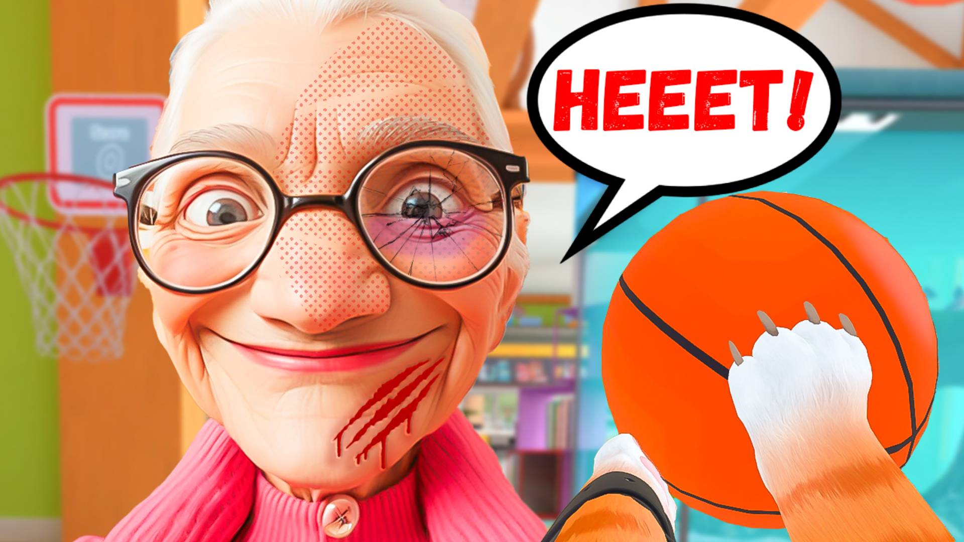 КОТ СЫГРАЛ С БАБУЛЕЙ В БАСКЕТБОЛ! В ОБНОВЛЕННОЙ I AM CAT VR! / Часть 22 / смотреть онлайн