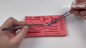 Урок №16. Техника наложения П-образного шва / U-shaped suture technique