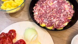 Самый вкусный ужин! Мясо по французский на сковороде!